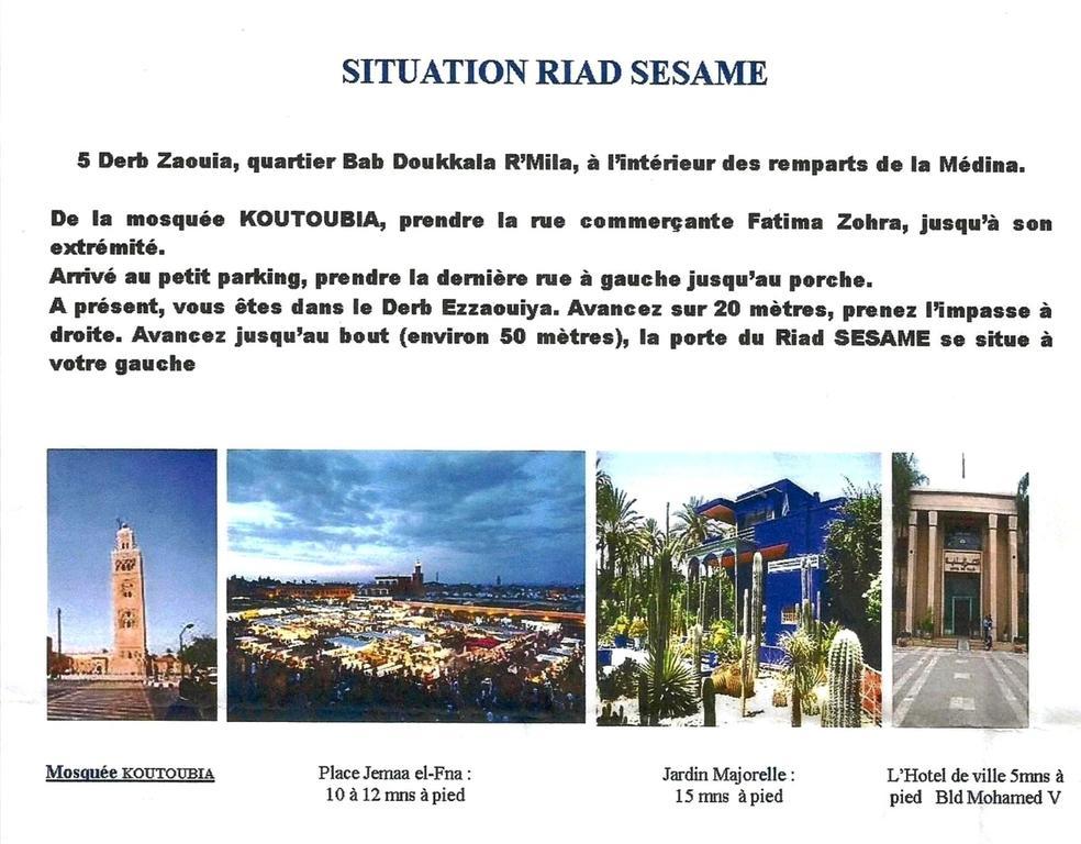 Riad Sesame Marrakesh Bagian luar foto